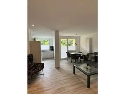 Ein Sitzbereich in der Unterkunft Nordmeer Comfortable holiday residence