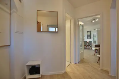 Küche/Küchenzeile in der Unterkunft Haus Ostseeallee 33 Appartement 8 Strandhafer