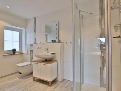 Ein Badezimmer in der Unterkunft Ostseehaus Sabine