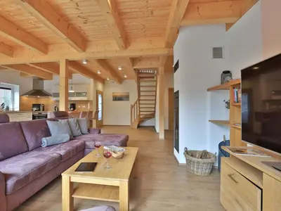 Ein Sitzbereich in der Unterkunft Ostseehaus Ulrich