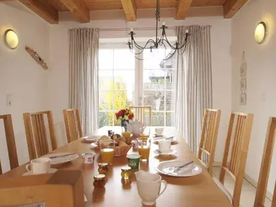 Ein Sitzbereich in der Unterkunft Wellenreiter Ferienhaus