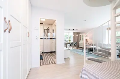 Küche/Küchenzeile in der Unterkunft Ferienwohnung Norwin