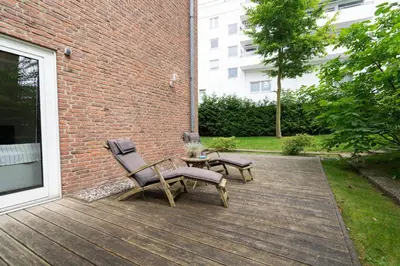 Ein Garten an der Unterkunft Ferienwohnung Norwin