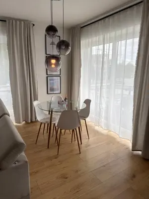 Ein Sitzbereich in der Unterkunft Hansehaus Lübeck - Altstadtblick