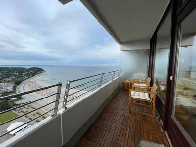 Ein allgemeiner Meerblick oder ein Meerblick von der Ferienwohnung aus