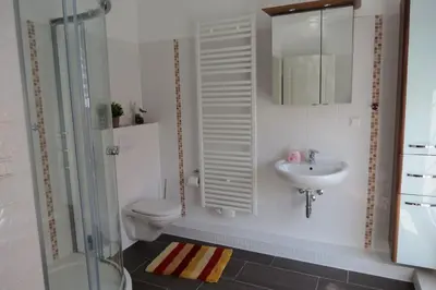 Ein Badezimmer in der Unterkunft Seebär