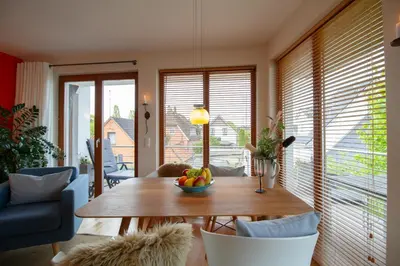 Ein Sitzbereich in der Unterkunft Küsten Lodge