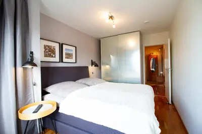 Ein Bett oder Betten in einem Zimmer der Unterkunft Küsten Lodge