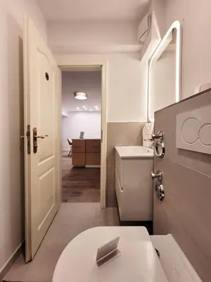 Ein Badezimmer in der Unterkunft Stilvolle Ferienwohnung im Untergeschoss für Ostsee-Kurztrip