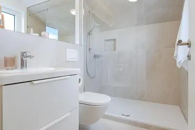 Ein Badezimmer in der Unterkunft Strandloiper