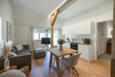 Küche/Küchenzeile in der Unterkunft Reethus 22 Loft 2