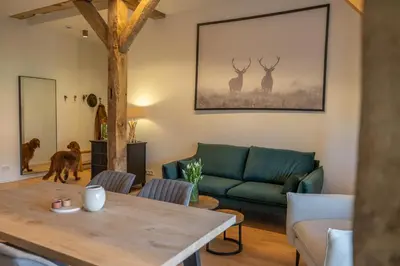 Ein Sitzbereich in der Unterkunft Reethus 22 Loft 3