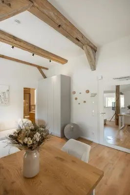 Ein Sitzbereich in der Unterkunft Reethus 22 Loft 5
