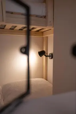 Ein Bett oder Betten in einem Zimmer der Unterkunft Reethus 22 Loft 6