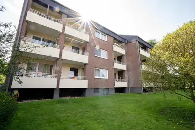 Das Gebäude in dem sich die Ferienwohnung befindet