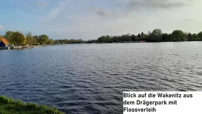 Blick auf einen Fluss in der Nähe der Ferienwohnung