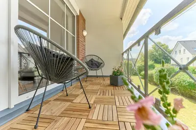 Ein Balkon oder eine Terrasse in der Unterkunft Seaside Piano - Ferienapartment mit Klavier