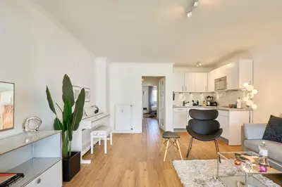 Küche/Küchenzeile in der Unterkunft Seaside Piano - Ferienapartment mit Klavier