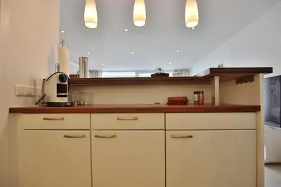 Küche/Küchenzeile in der Unterkunft Haus Bergstraße 35 Appartement 02