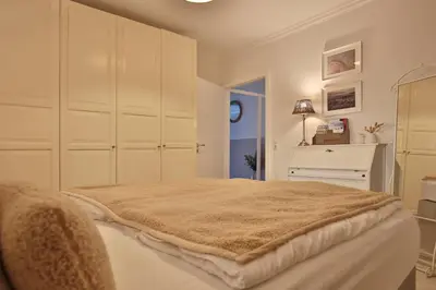 Ein Bett oder Betten in einem Zimmer der Unterkunft Haus Bergstraße 35 Appartement 02