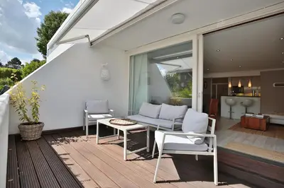Ein Balkon oder eine Terrasse in der Unterkunft Haus Bergstraße 35 Appartement 02