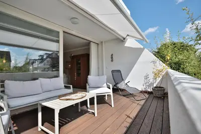 Ein Balkon oder eine Terrasse in der Unterkunft Haus Bergstraße 35 Appartement 02