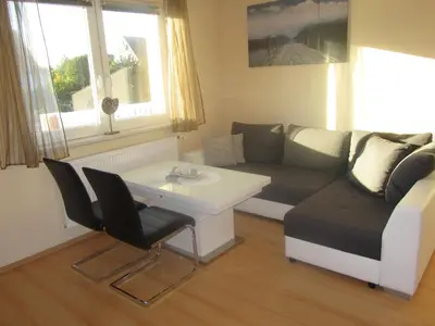 Ein Sitzbereich in der Unterkunft Ferienhaus Bolliger Apartment 2