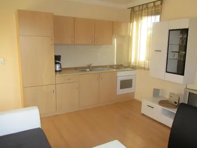 Küche/Küchenzeile in der Unterkunft Ferienhaus Bolliger Apartment 2