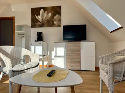 TV/Unterhaltungsangebot in der Unterkunft Strand Bude