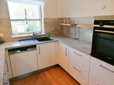Küche/Küchenzeile in der Unterkunft Haus Aalweg Haffkrug