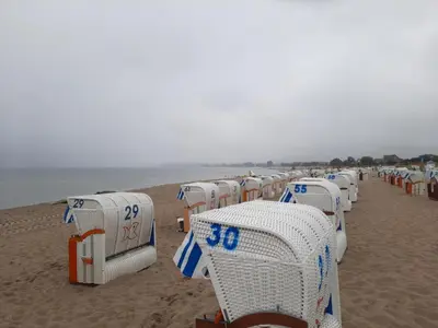Ein Strand an oder in der Nähe der Ferienwohnung