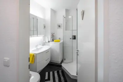 Ein Badezimmer in der Unterkunft Residenz Barke App 10 - Scharbeutz