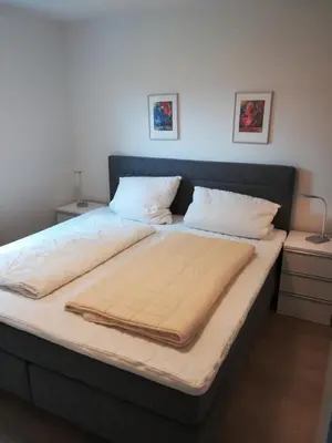 Ein Bett oder Betten in einem Zimmer der Unterkunft Fewo Hörn 17/4 - Scharbeutz
