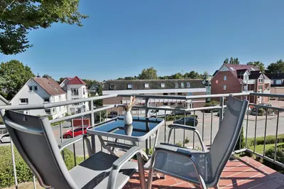 Ein Balkon oder eine Terrasse in der Unterkunft Haus Augustushof