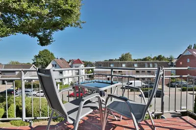 Ein Balkon oder eine Terrasse in der Unterkunft Haus Augustushof