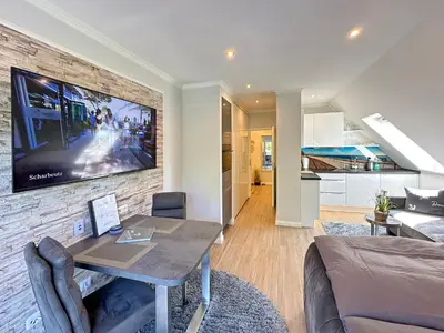 Küche/Küchenzeile in der Unterkunft Haus im Breitenkamp Little Suite Dream Haffkrug Appartement 6