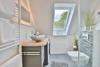 Küche/Küchenzeile in der Unterkunft Haus im Breitenkamp Little Suite Dream Haffkrug Appartement 6