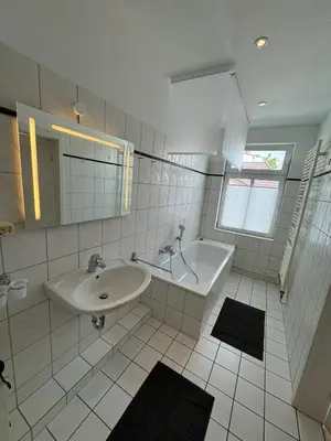 Ein Badezimmer in der Unterkunft FEWO Relax