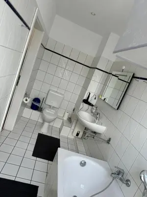 Ein Badezimmer in der Unterkunft FEWO Relax