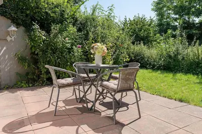 Ein Garten an der Unterkunft Panoramic NiNis Mupfel