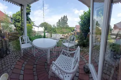 Ein Balkon oder eine Terrasse in der Unterkunft Wo die Fledermaus fliegt
