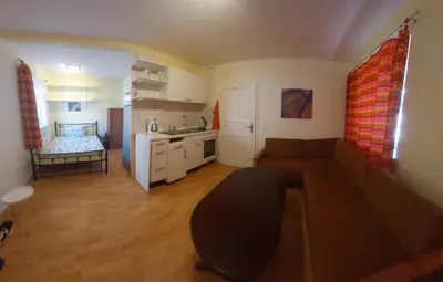 Küche/Küchenzeile in der Unterkunft Wo die Fledermaus fliegt