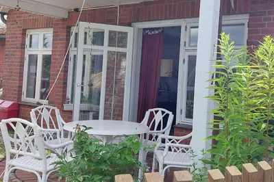 Ein Patio oder anderer Außenbereich in der Unterkunft Wo die Fledermaus fliegt