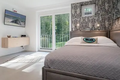 Ein Bett oder Betten in einem Zimmer der Unterkunft Appartementhausanlage Wennseestraße Wenn 29
