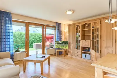 Ein Sitzbereich in der Unterkunft Wiesenweg 5 Apt 3