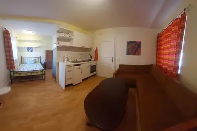 Küche/Küchenzeile in der Unterkunft Wo die Fledermaus fliegt, die zweite