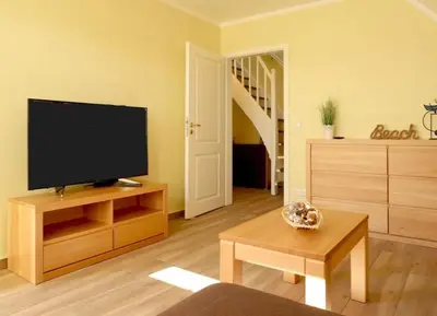 TV/Unterhaltungsangebot in der Unterkunft Haus zum Strand Seestern