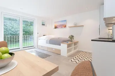 Küche/Küchenzeile in der Unterkunft Appartementhausanlage Wennseestraße Wenn 23