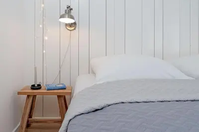 Ein Bett oder Betten in einem Zimmer der Unterkunft Flotte Flunder