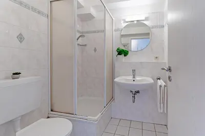Ein Badezimmer in der Unterkunft Strandschlösschen 31